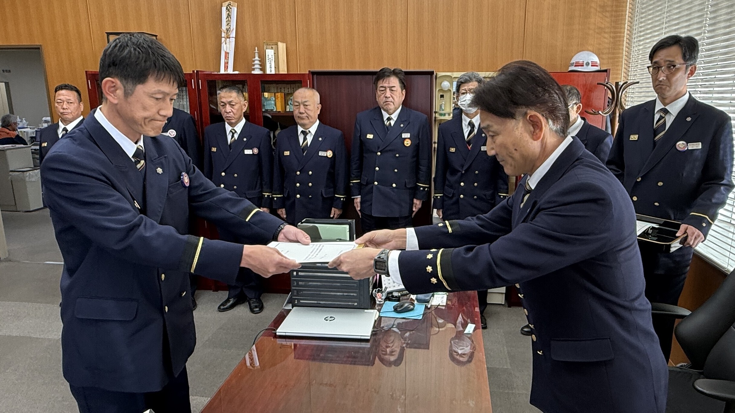 認定証交付1人目